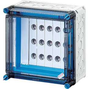   Hensel Mi-3232 Neozed biztosító szekrény, 5xD02 E18-3p gyűjtősín 630A, zsanéros fedéllel