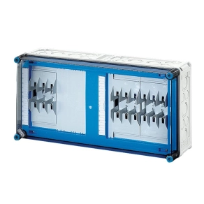   Hensel Mi-6433 NH késes szakaszolható biztosítós szekrény 3xNH00-3p, 4-35mm2, gyűjtősín 400 A, 600x300x170 mm