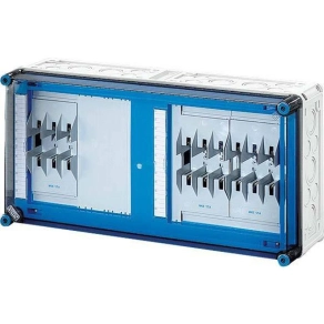   Hensel Mi-6434 NH késes biztosító szekrény,3xNH00-3p, 4-35mm2, gyűjtősín 630 A, 600x300x170 mm