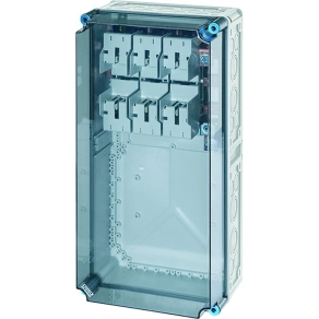   Hensel Mi-6474 NH késes biztosító szekrény 1xNH1-3p, M10, gyűjtősín 400 A, 300x600x214 mm