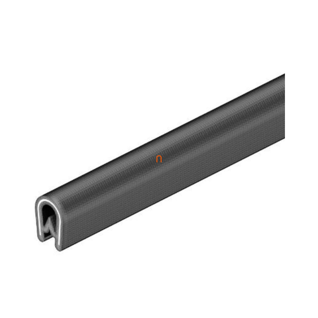 Élvédő 10x14,5x1000mm. befogási tartomány: 0,75-4 mm, fekete RKBA 10 NIEDAX