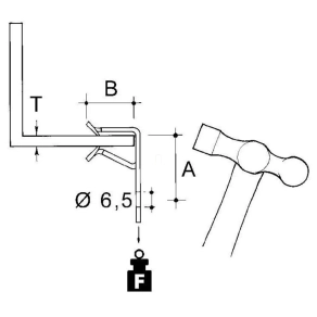 Peremes rögzítő, t=3,8 mm AH-38