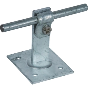   DEHN 202030 Tetővezető-tartó DEHNQUICK St/tZn Rd 6-10 mm-hez rögzítőlemezzel 50x60 mm DLH DQ 6.10 GP50X60 STTZN