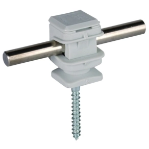   DEHN 204006 Vezetőtartó DEHNsnap műanyag szürke H 16 mm Rd 8 mm-hez facsavarral