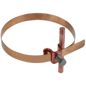   DEHN 200027 Vezetőtartó Rd 6-8 mm-hez Cu/bronz D 50-120 mm-es ereszcsatorna ejtőcsövekhez  LH 6.8 SB50.120 SPSM8 CU