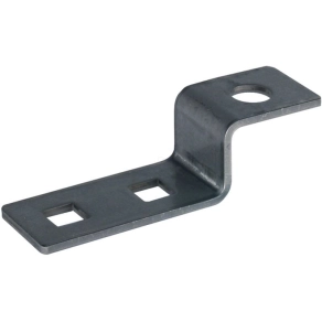   DEHN Z-alakú végdarab 2 db négyszögletes furattal 11 mm és 1 db kerek furattal D 13 mm NIRO 390479 ES ZF 2X11.11 1XB13 V2A