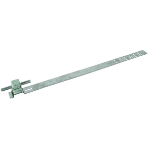   DEHN 204169 Tetővezető-tartó UNIsnap NIRO/műanyag szürke H 16 mm Rd 8 mm perforált támasztólemezzel L 475 mm DLH US 8 H16 L475 GR V2A