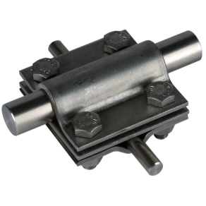   DEHN 319219 Keresztösszekötő kapocs NIRO (V4A) Rd 8-10/16 mm - Rd 16/Fl 30 mm-hez köztes lemezzel KS 8.10 16 FL30 ZP V4A