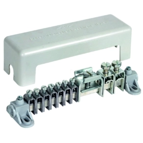   DEHN 563040 Potenciálkiegyenlítő sín fedéllel 7x 2,5-25 mm2 2x16-95 mm2 1x Fl 40x5 mm PAS AH RK 7X25 2X8.10 1XFL40