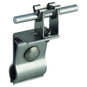   DEHN 223011 Tetővezető-tartó NIRO fém tetőkhöz kör alakú állókorcoláshoz Rd 20-25 mm Rd 8 mm-hez DLH DG 8 RSF20.25 V2A
