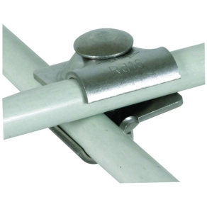   DEHN 393069 MV-kapocs NIRO Rd 16/16 mm-hez kapupánt csavarral DEHNiso-hoz MVK 16 16  FRM10X50 V2A