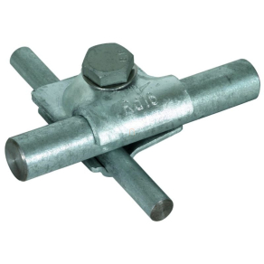   DEHN MV-kapocs St/tZn Rd 8-10/16mm-hez hatlapfejű csavarral és rugós alátéttel, multikapocs 392050 MVK 8.10 16 SKM10X40 FSC STTZN