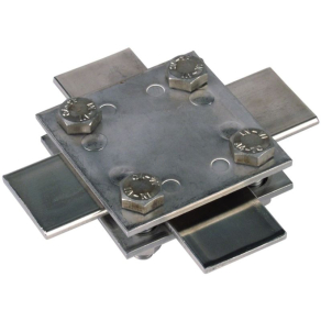   DEHN Keresztösszekötő kapocs NIRO (V4A) FI 30/30 mm-hez méret 60x60 mm köztes lemez nélkül 318233 KS FL30 V4A