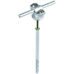   DEHN 273741 Vezetőtartó Rd 7-10 mm-hez St/tZn felső bilinccsel ZG műanyag dübellel 180 mm LH ZS 7.10 AB D10X180 STTZN ZG