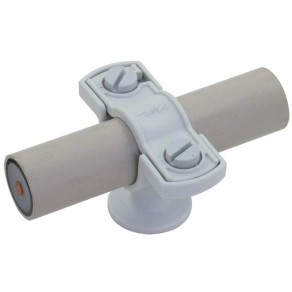   DEHN 275225 Vezetőtartó műanyag PA szürke HVI vezetékhez D 23 mm fedőbilinccsel D 30 mm és M8 belső menettel LH ZS 23 H19 IGM8 GR PA