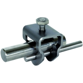   DEHN 630129 Egycsavaros csatlakozókapocs földelőrudakhoz NIRO D 20 mm Rd 10 mm/Fl-30 mm-hez AK ES TE 20 RD10 FL30 V4A
