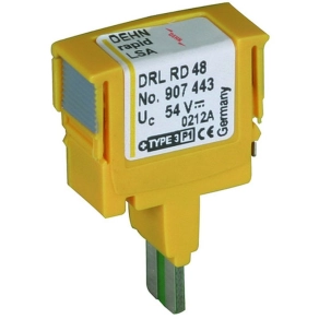   DEHN 907443 Túlfeszültség-korlátozó DEHNrapid LSA dugaszolható védelmi modul 1 érpárhoz Un 48 V DRL RD 48