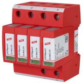   DEHNguard túlfeszültség-levezető 3 fázisú TN-S rendszerhez (2. típus),távjelző érintkezővel DG M TNS 275 FM 952405