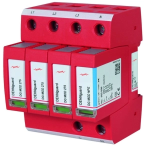   DEHN 952310 2. típusú túlfeszültség-korlátozó DEHNguard M 4-pólusú TT és TN-S rendszerhez DG M TT 275