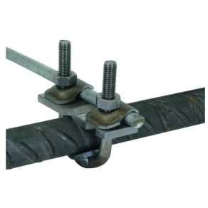   DEHN Kengyel kapocs St/fekete acél D 16-48mm Rd 10mm/Fl 30-40mm 2 befogási tartománnyal 308046 , BVK 16.48 FL40 KB6.10 BSB STBL