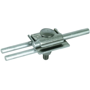   DEHN FS felfogórúd-kapocs D 10 mm Al dupla csatlakozáshoz Rd 8-10 mm-hez 380110 FSK 3X8.10 FRM10X50 AL