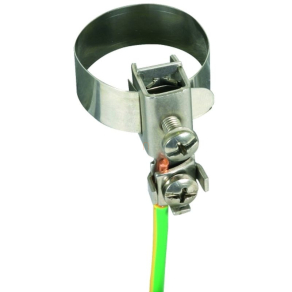   Szalagföldelő bilincs 1/2-3/4 colos (10-27mm) L:135mm, 2 x 2,5-10 mm2 V2A, NIRO 540920 DEHN