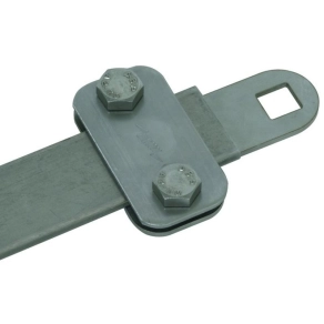   DEHN Kapocs elem NIRO D 11 mm négyszögletes lyukkal Fl -30x4 mm szalaghoz 380129 KS B11.11 FL30X4 V2A