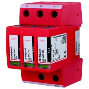   DEHNguard túlfeszültség-levezető 3 fázisú TN-C rendszerhez (2. típus),távjelző érintkezővel, ACI-technológiával DG M TNC ACI 275 FM 952330