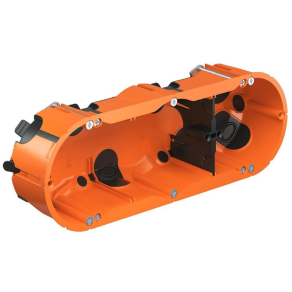   Gipszkarton doboz 3-as, 48mm mély, narancssárga légtömített, +1db merevítő elválasztó híd 9253-22 Kaiser