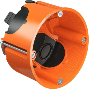   Gipszkarton doboz 1-es, d68mm, 49mm mély, narancssárga légtömített, 9263-22 Kaiser