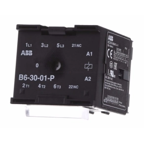   ABB B6-30-01-230AC mágneskapcsoló 4 kW / 8A AC3, 3P+1NC, csatlakozás: csavaros