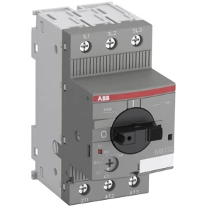   ABB 1SAM350000R1010 MS132-10 motorvédő, 6,3- 10 A, 100 kA, DIN-sínre szerelhető, motorvédő kapcsoló