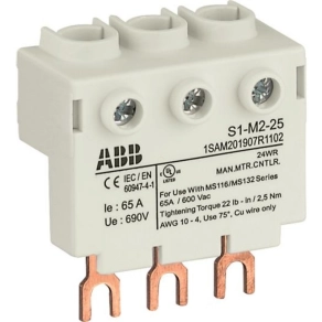 ABB 1SAM201907R1102 S1-M2-25 3-fázisú betáplálási blokk