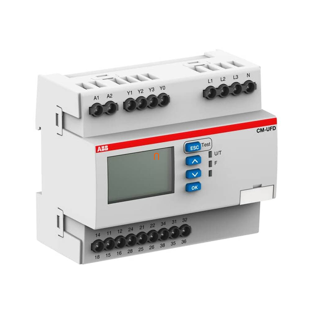 ABB 1SVR560730R3401 CM-UFD.M31 hálózati visszatáplálás figyelő relé, 24-240 V AC/DC, L-L: 0-540V AC, L-N: 0-312 V AC, VDE-ARN-N