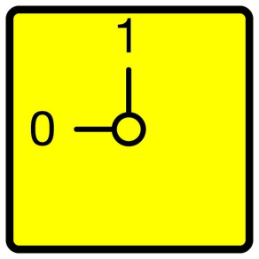 Eaton 003198 FS908GE-T0 Kapcsoló előlap VÉSZ-KI T0-hoz