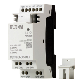   Eaton 24V DC, bővítő; 4ia/2ao, (0-10v)(0/4-20ma), 12bit, easy-e4-dc-6ae1-197223