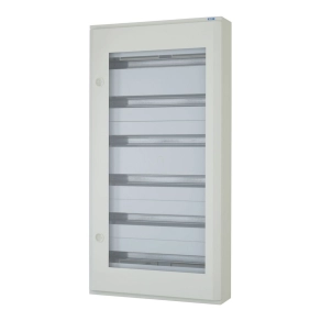   Eaton falon kívüli installációs elosztó átlátszó ajtó IP30, fehér, bf-ot-6/144-c-103106