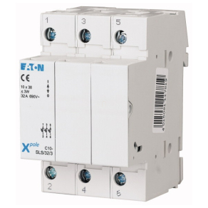   Eaton 112228 C10-SLS/32/3-L Biztosítós szakaszoló, 10x38 bizt.-hoz, villogó f.