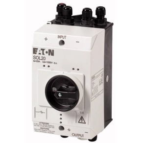   Eaton PV szakaszolókapcsoló 20A dc, 2xm12/1xm16, sol20/2mv-120919