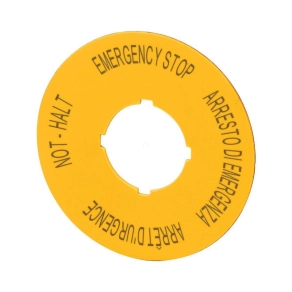   Eaton vész-ki tábla, átmérő: 90mm, de, en, fr, it, m22-xak11-121085