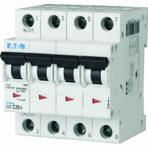 Eaton kismegszakító, 15kA, 4P, fazt-d25/4-142506
