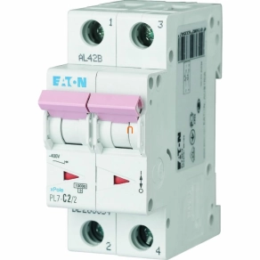 Eaton kismegszakító 2P B 2A 10kA PL7-B2/2 (165083)