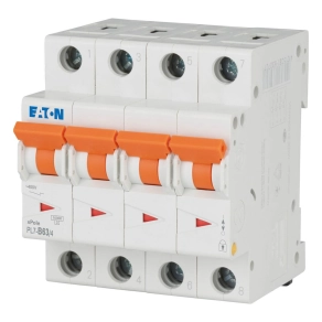   Eaton kismegszakító, 10kA, négy pólusú, pl7-b63/4-165164