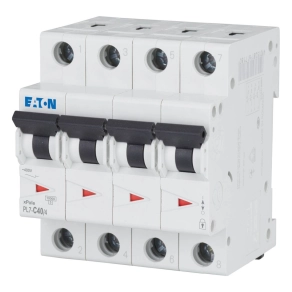   Eaton kismegszakító, 10kA, négy pólusú, pl7-c40/4-165185