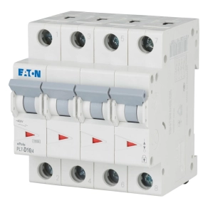   Eaton kismegszakító, 10kA, négy pólusú, pl7-d16/4-165199