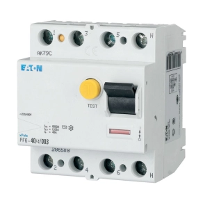   Eaton áramvédő kapcsoló 6 kA 4P, 100MA, G/A típus, pf6-63/4/01-g/a-165783
