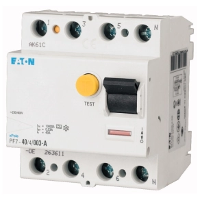   Eaton áramvédő kapcsoló 10kA négy pólusú, pf7-25/4/05-a-165810