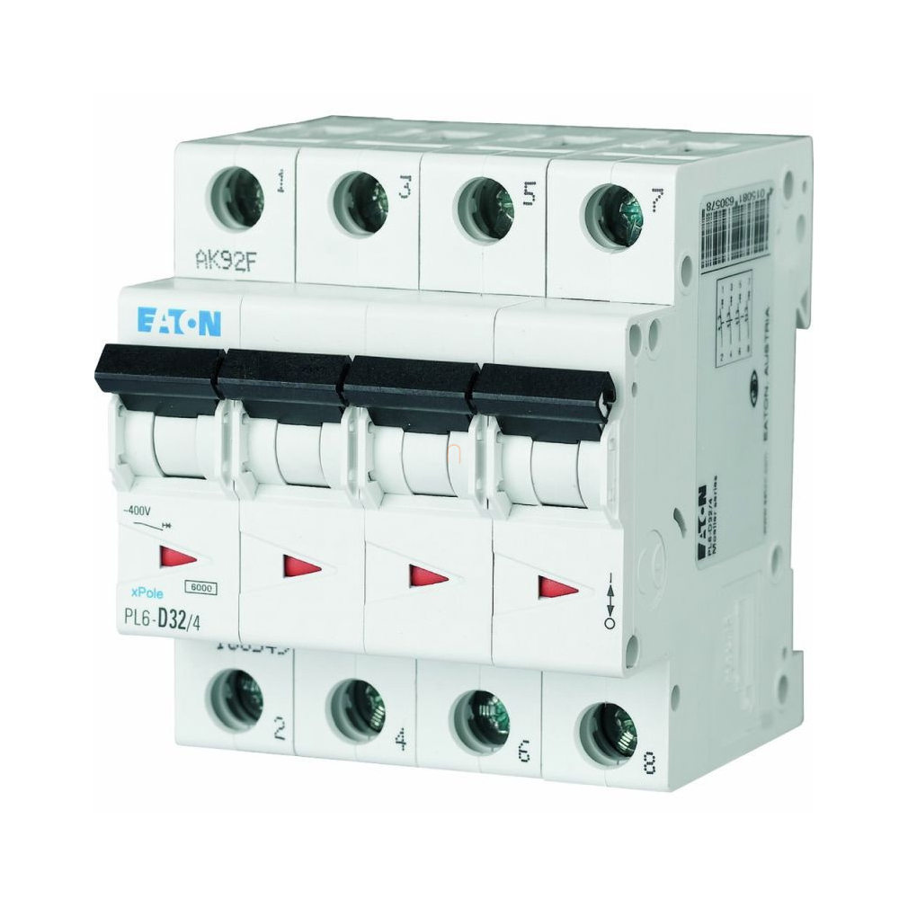 Kismegszakító 4C 32A 6kA PL6-C32/4 166526 Eaton