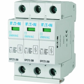   Eaton komplett túlfeszültség levezteő, c, három pólusú, uc=335V AC, spct2-335/3-167600