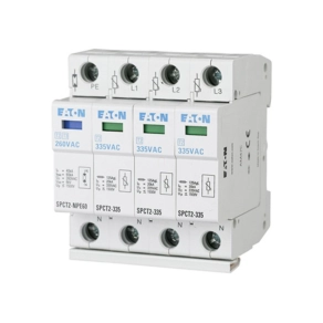   Eaton komplett túlfeszültség levezteő, c, három pólusú+n, uc=385V AC, spct2-385-3+npe-167624